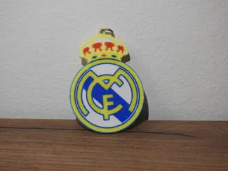 Real Madrid keychain both sides
