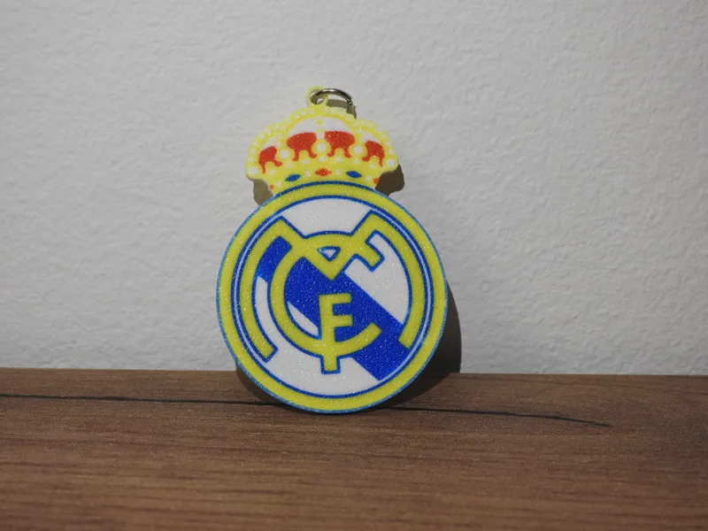 Real Madrid keychain both sides