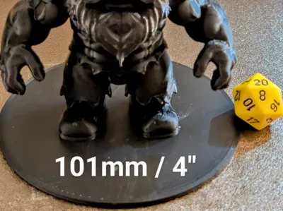 Generic D&D Miniature Base 101mm (4")