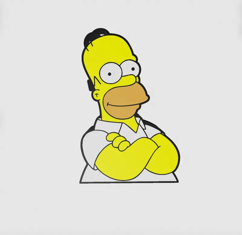 Homer Simpsons Lightbox Led Lamp