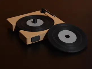 Record Player Coaster Set