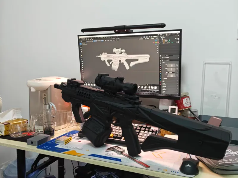 三角洲行动-M4A1鎏金矩阵枪皮1:1模型（拆，不可发射）