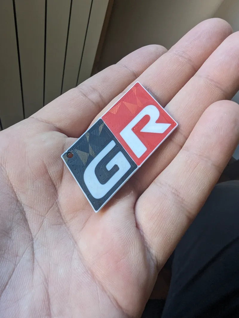 Toyota GR Logo Keychain