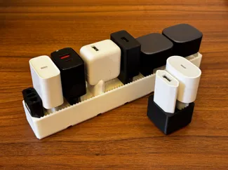 Gridfinity USB Charger Holder (EU plug)