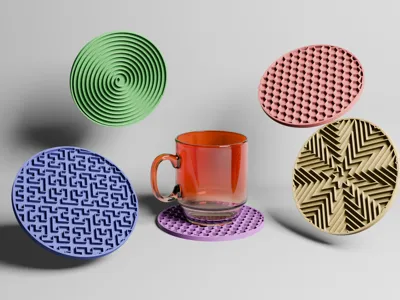 Infill Coasters + Mug Holder