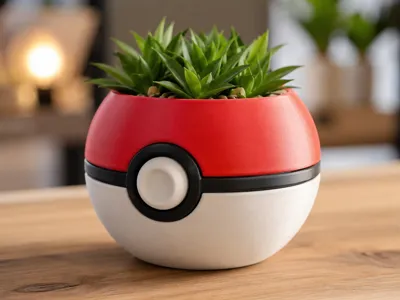Pokeball Planter