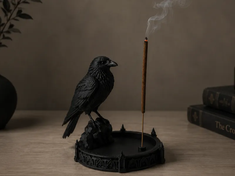 Gothic Raven - Incense Holder