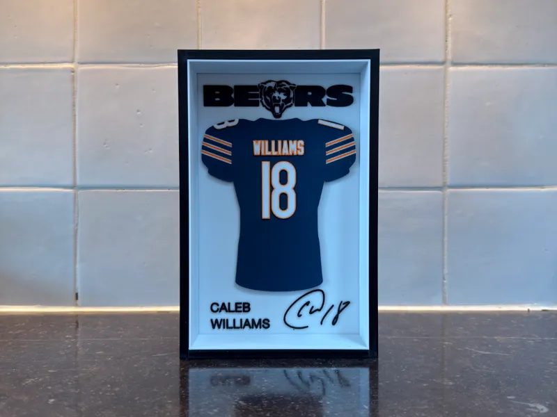 Caleb Williams - Chicago Bears - Jersey Frame