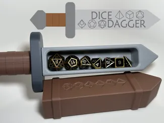 DICE DAGGER - Dice Storage Dagger