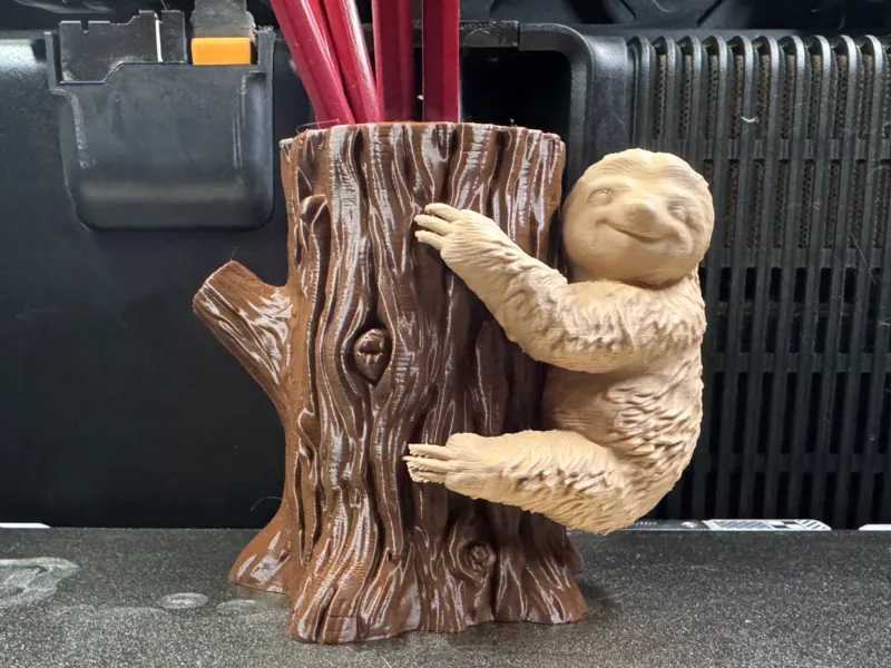 The Slow & Steady  - Sloth Tree Pen Holder
