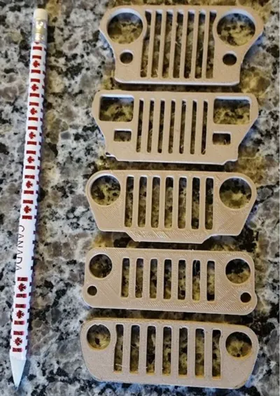 jeep grill keychain Remixed by seeker of the lightMakerWorld: Download