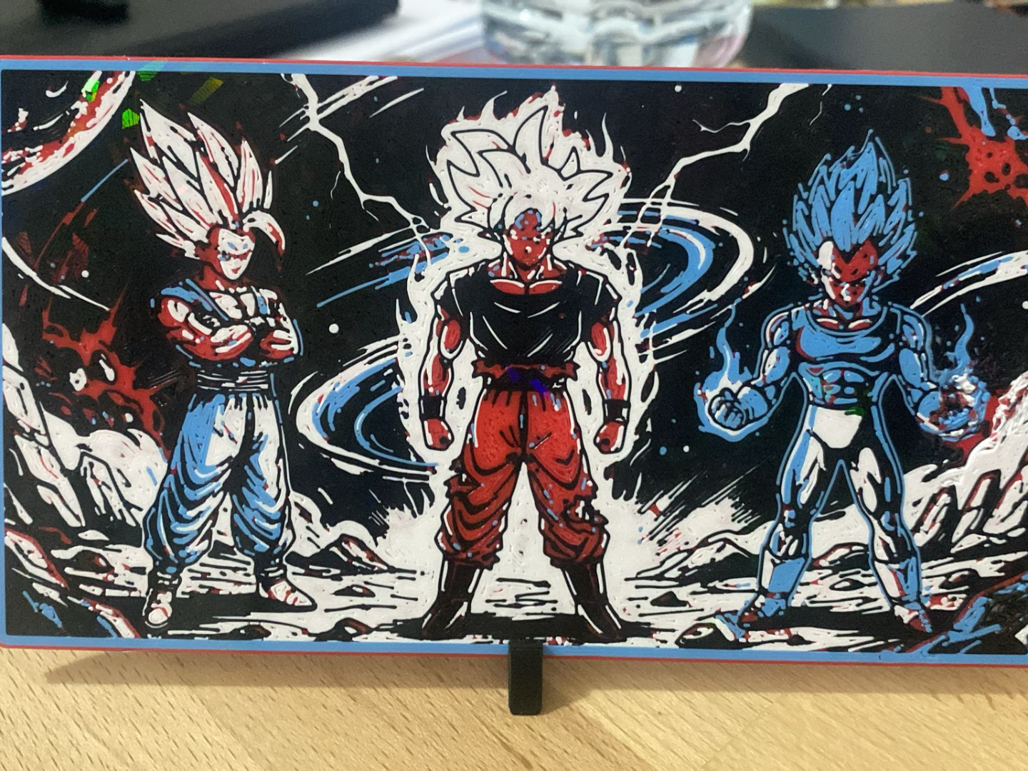 Dragon Ball  Goku, Gohan, Vegeta figure wall art