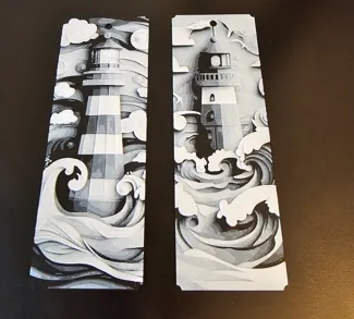 PaperCraft Lighthouse Bookmark