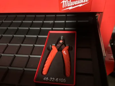 Milwaukee Mini Flush Cutters Gridfinity Bin 