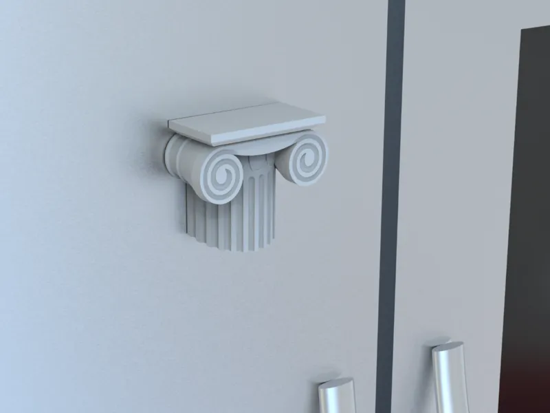 Greek Column Fridge Magnet