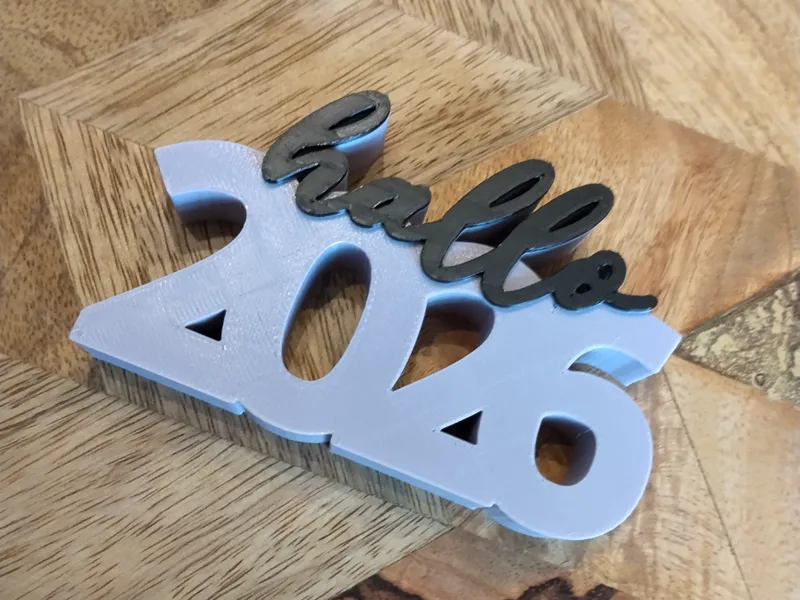 3D Schriftzug hello2026