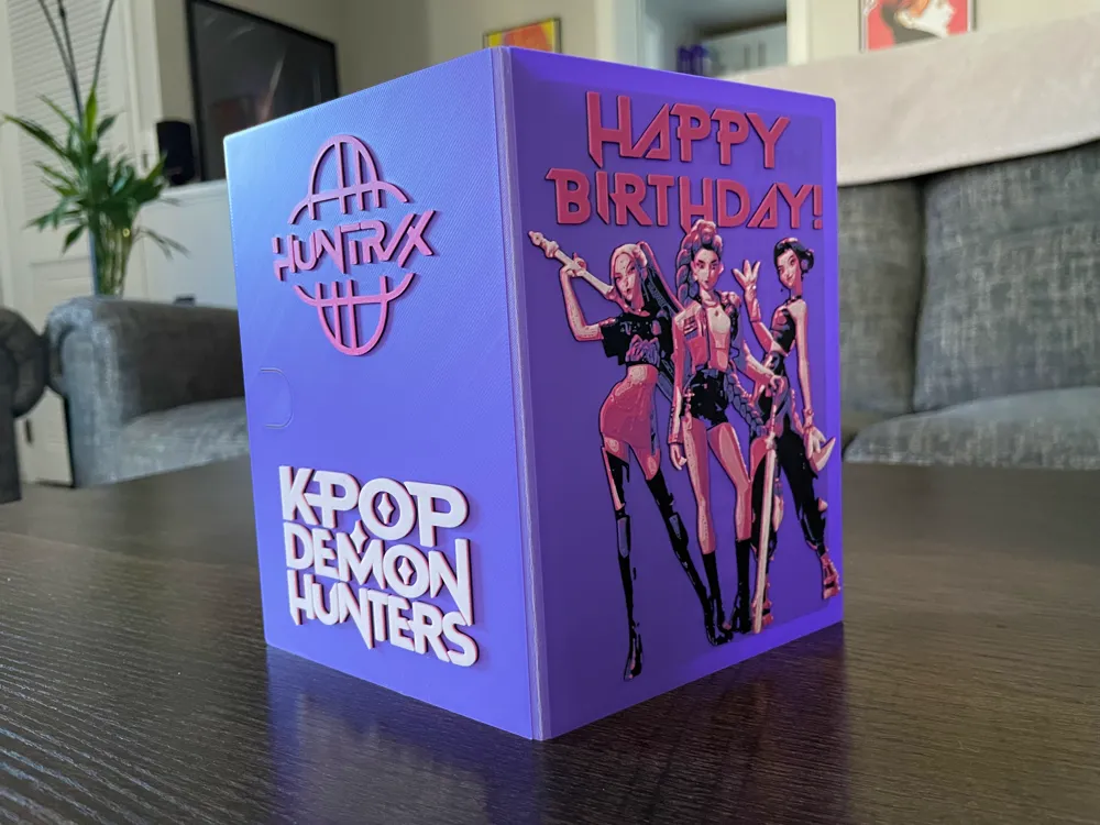 Invitation à personnaliser - Kpop Demon Hunters pour l'anniversaire de votre enfant