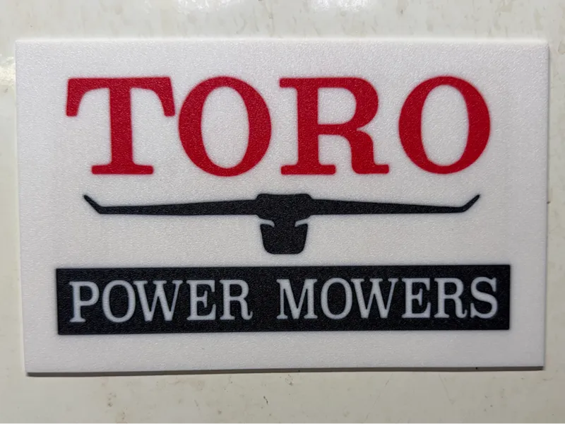 Vintage Toro Power Mowers Sign