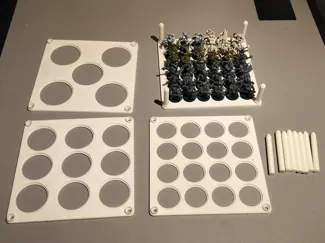Stackable Storage Trays for Tabletop Miniatures
