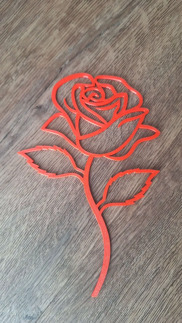 Rose 2D (deux tailles disponibles)