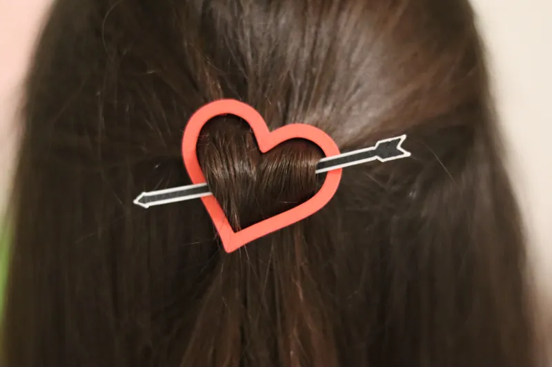 Heart Hair Clip/Sweater Pin