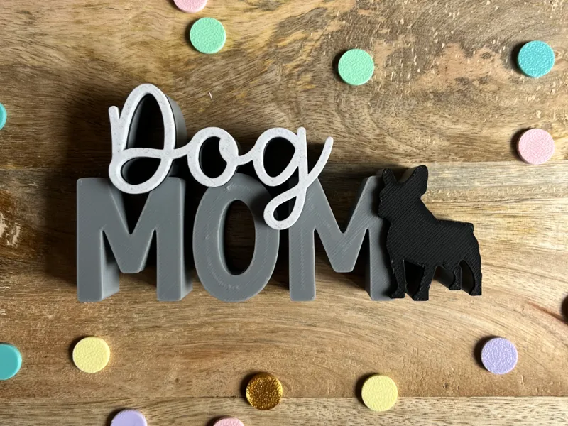 Schriftzug Dog Mom