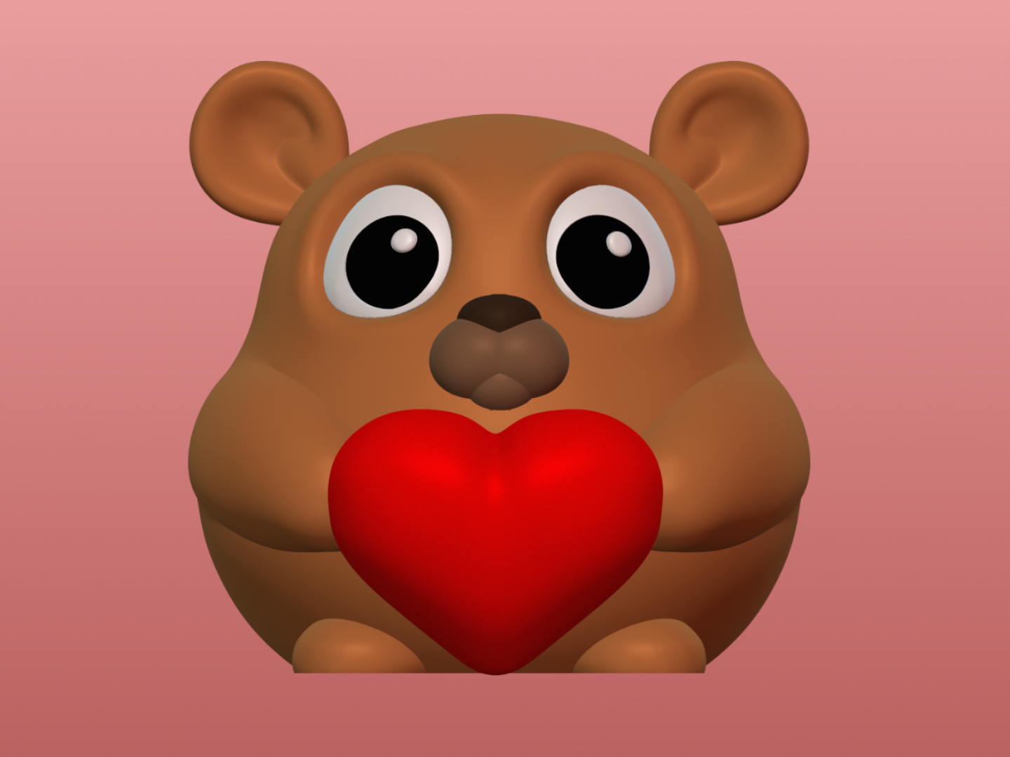 Cute valentine bear