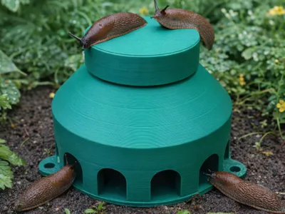 Slug trap with large refill inlet