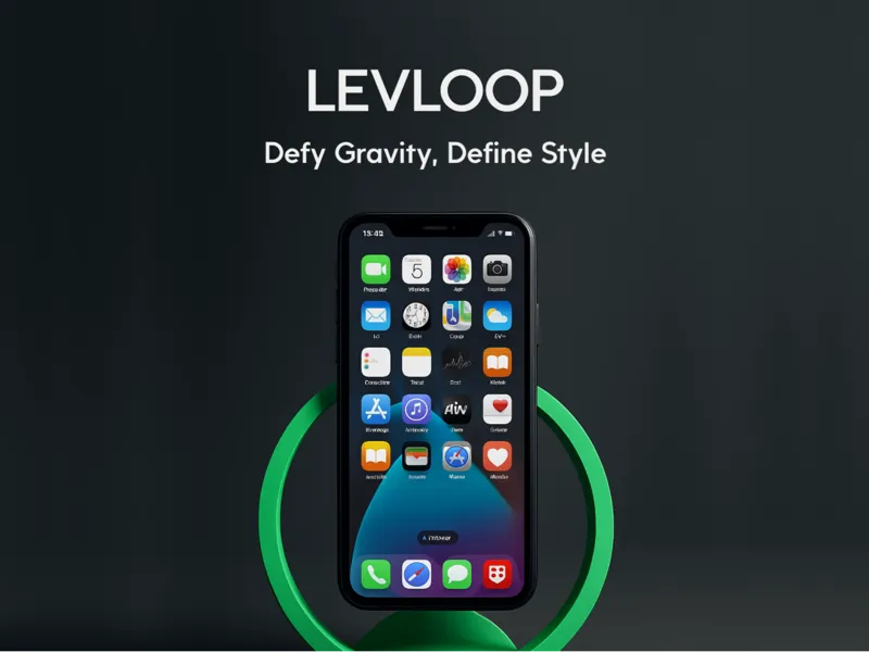 LevLoop – Gravity-Defying Minimalistic Phone Stand