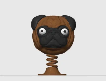 Funny Pug Bobblehead