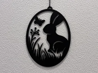 Osterhase im Ei - Filigrane Osterdeko