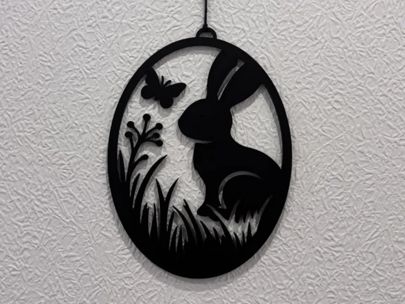 Osterhase im Ei - Filigrane Osterdeko