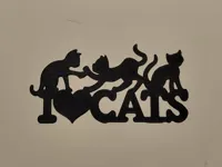 Décoration murale silhouette de chat — photo 1