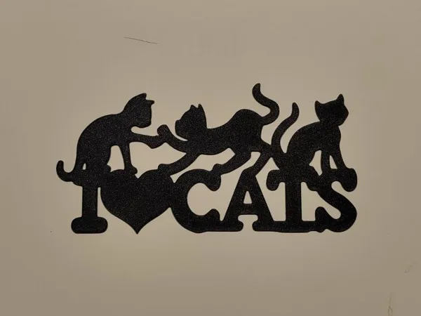 Décoration murale silhouette de chat
