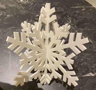 Snowflake – A 3D Interlocking Decorative Piece