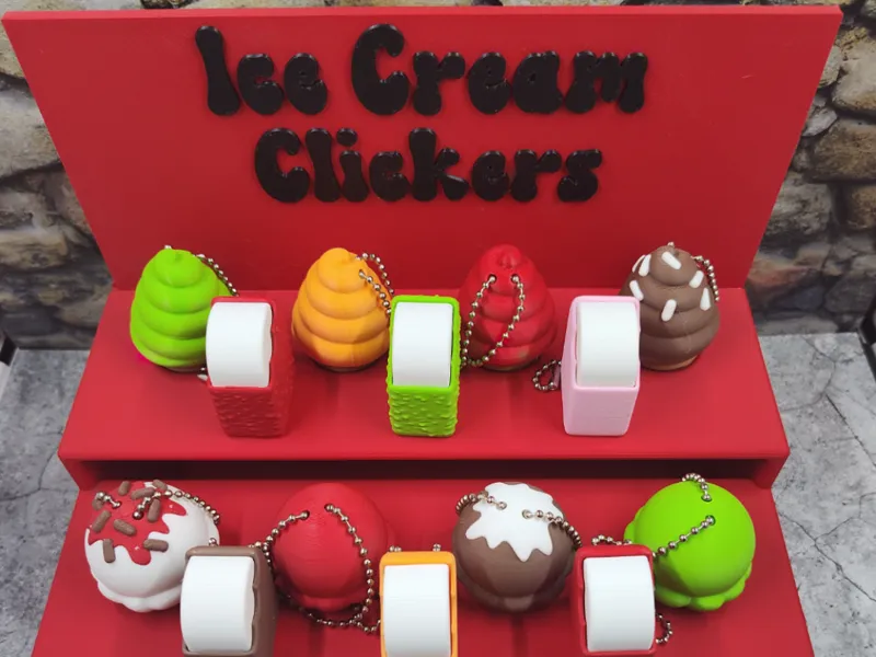 Ice Cream Clickers Display