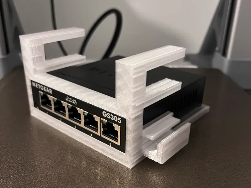 Desk stand for Netgear GS305 Switch