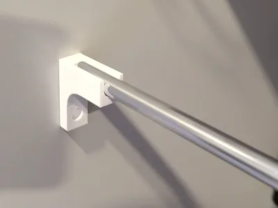 Waredrobe 10mm pipe holder with screw sockets