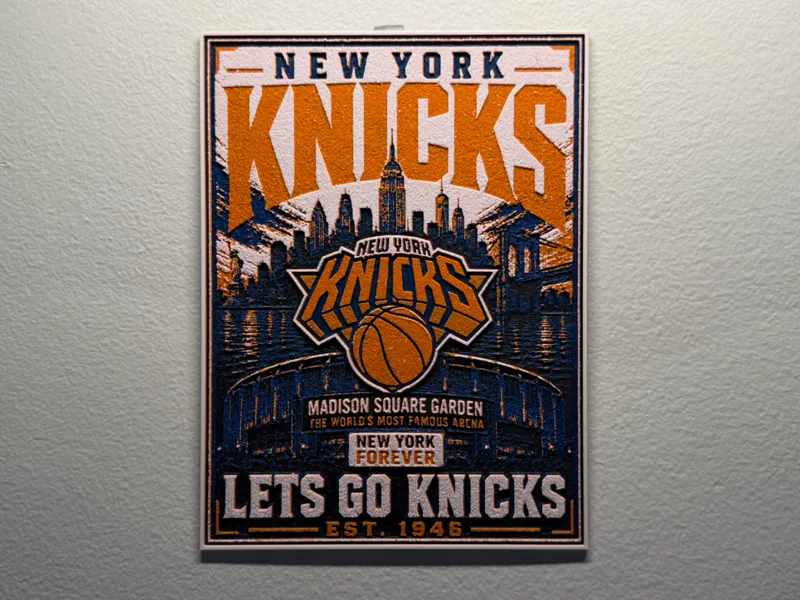 New York Knicks Poster Style HueForge