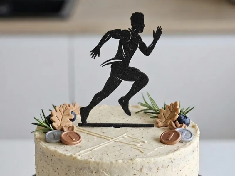 Runner cake topper