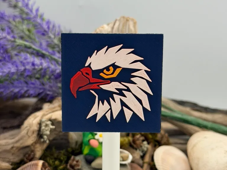 Geometric Bald Eagle Patriot Magnet - America 250