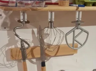 Accessory holder for pastry robot (Kenwood Kmix)