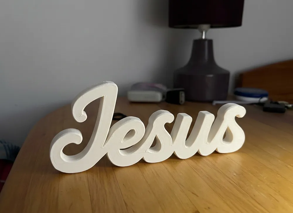 Jesus Sign – Christian Religious Decoration - Free 3D Print Model ...