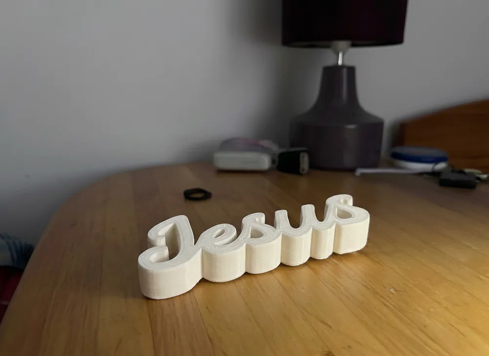 Jesus Sign – Christian Religious Decoration - Free 3D Print Model ...