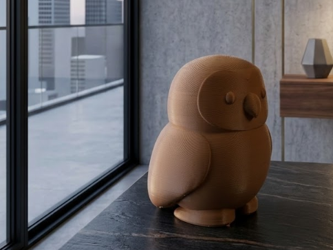 Nordic Owl – Minimal Design Figurine