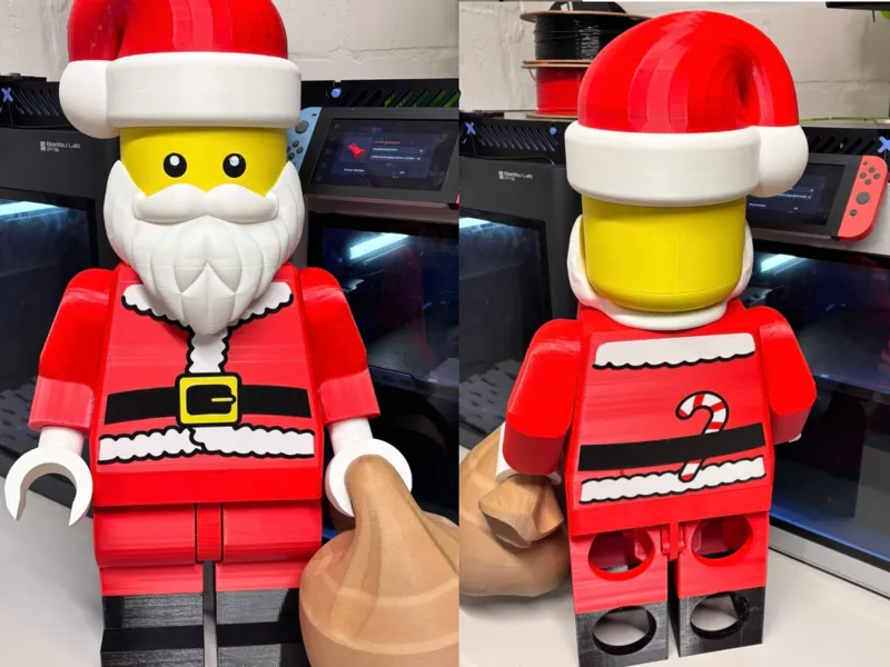 60cm Weihnachtsmann Santa Claus 300% Bricks Style