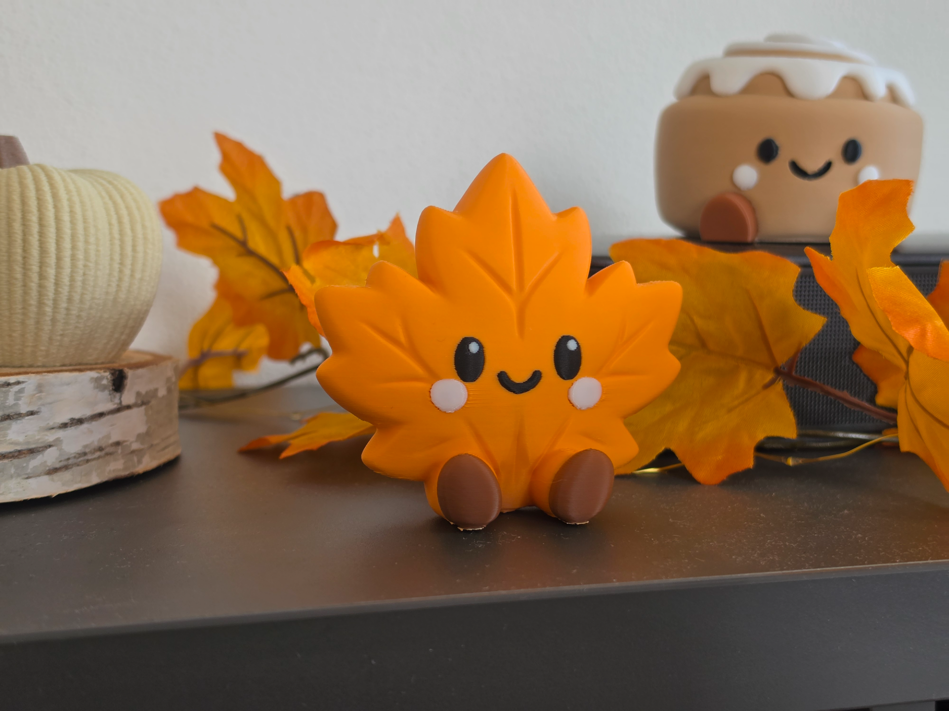 Cute Autumn Leaf Sitting - 1