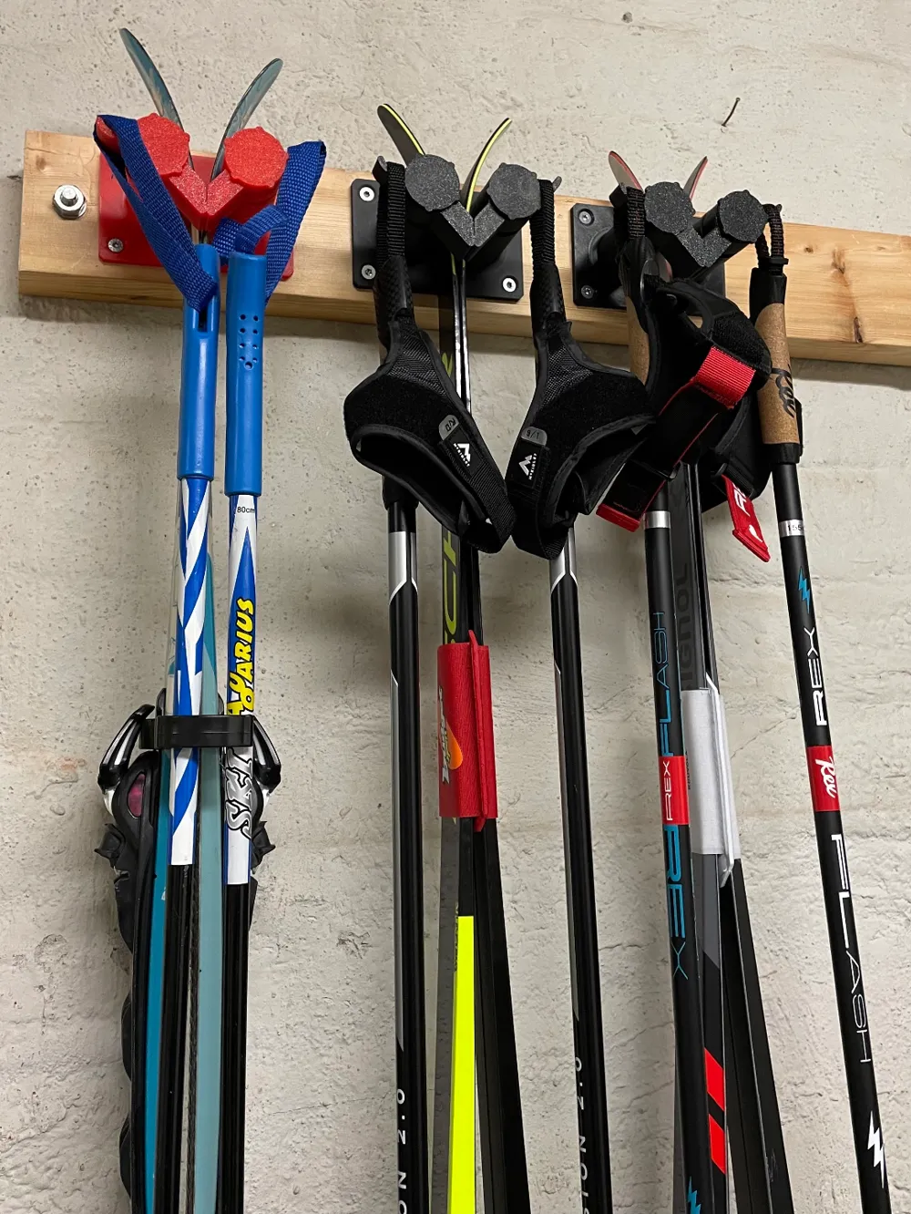Pole Rack Design Ski & Pole Rack (Cross-Country) by 2PIS87 - MakerWorld