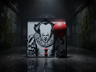 3D 2D Art Penny Wise IT Inspired Frame