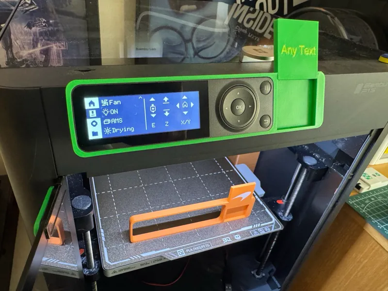 Custom display bezel for P1P / P1S